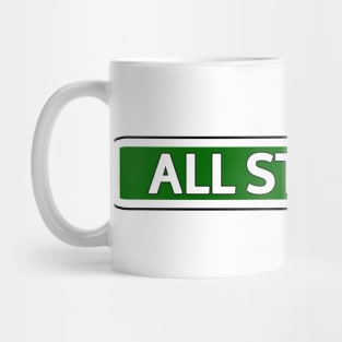 All star Ave Street Sign Mug